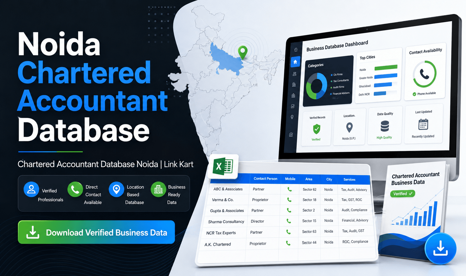 Chartered Accountant Database Noida | Link Kart