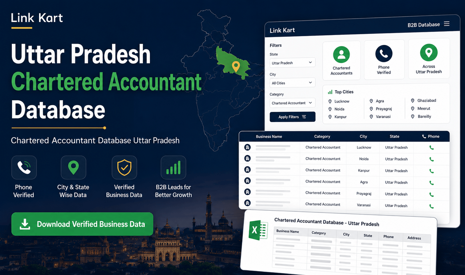 Chartered Accountant Database Uttar Pradesh