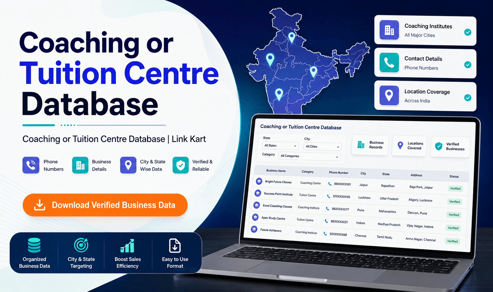 Coaching or Tuition Centre Database | Link Kart