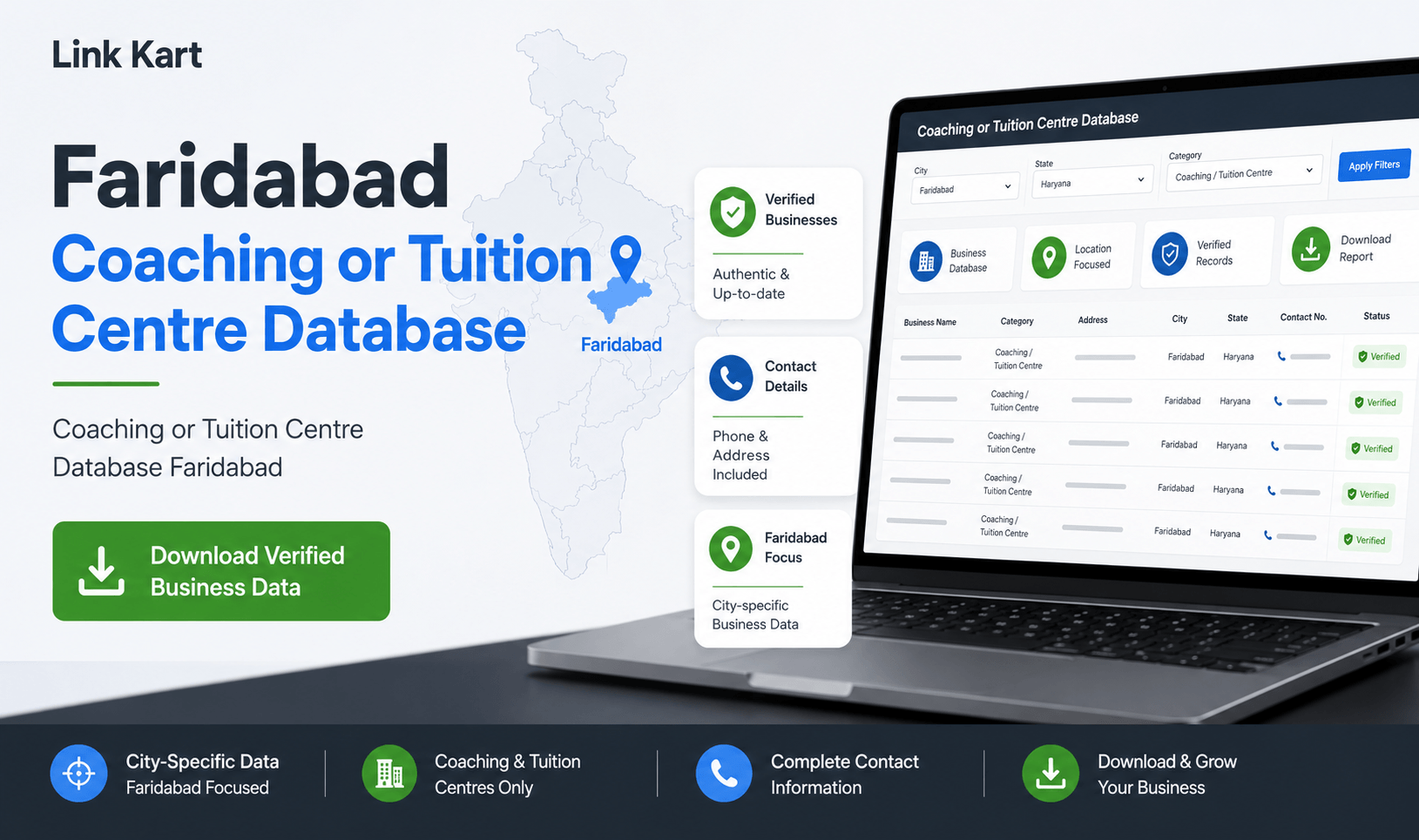 Coaching or Tuition Centre Database Faridabad