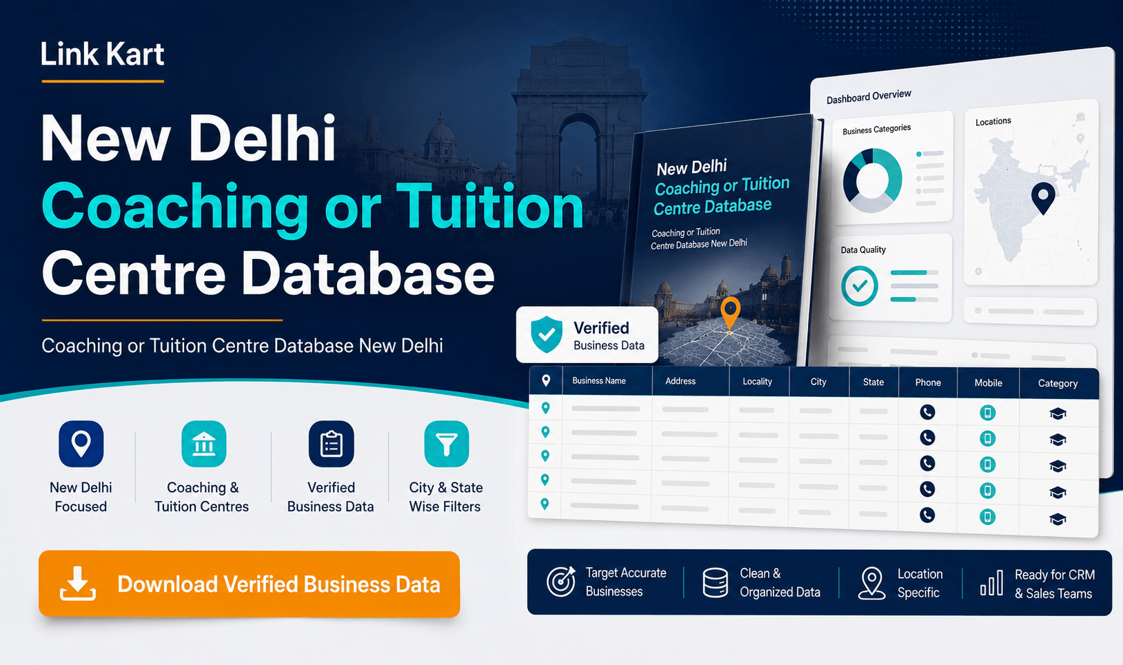 Coaching or Tuition Centre Database New Delhi
