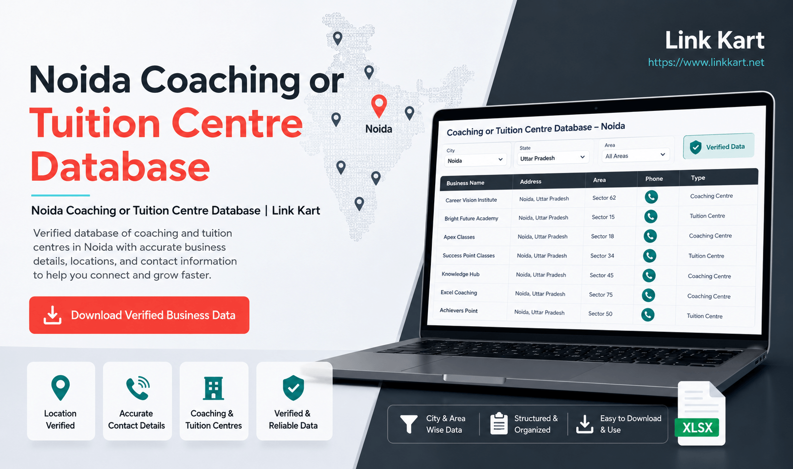 Noida Coaching or Tuition Centre Database | Link Kart