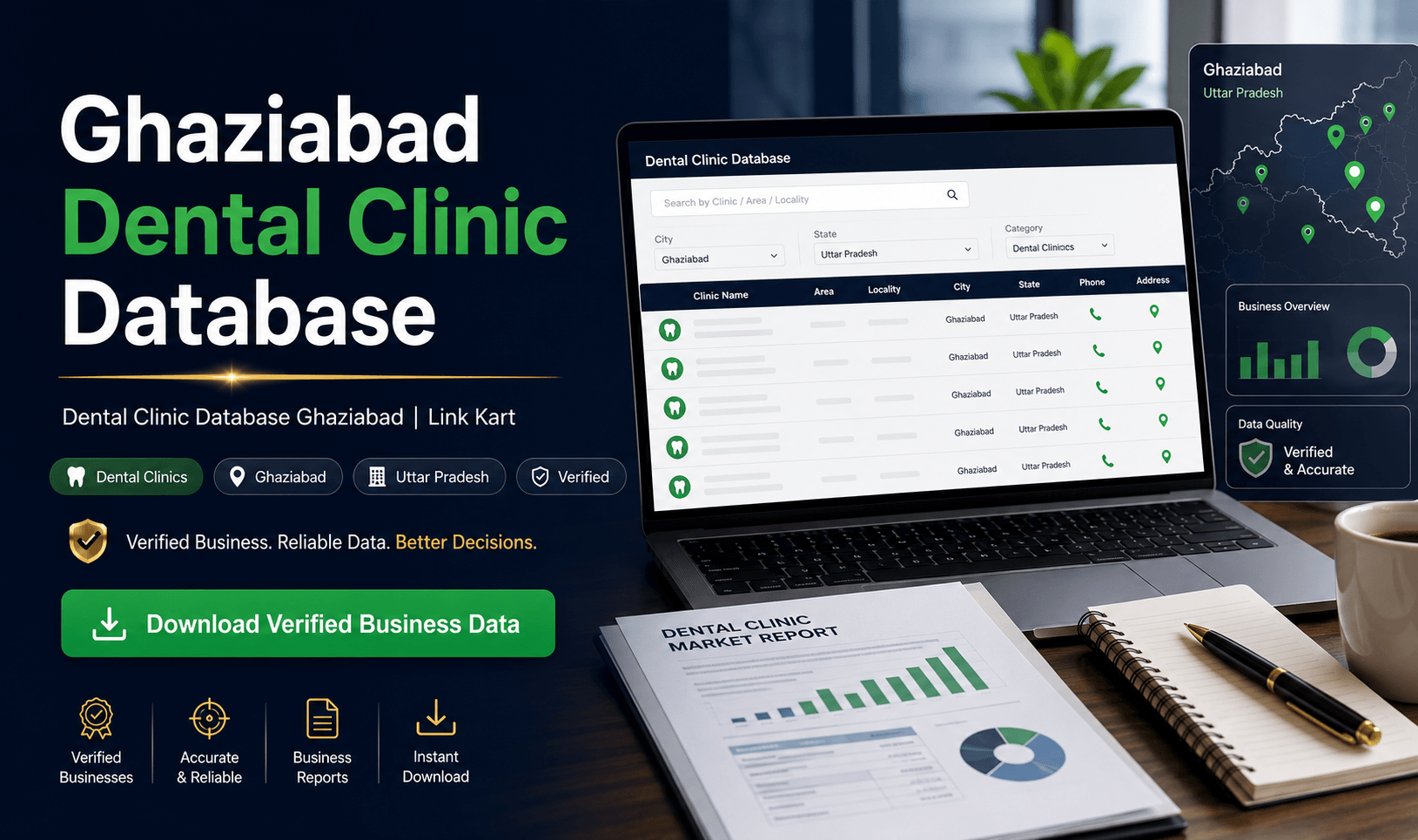 Dental Clinic Database Ghaziabad | Link Kart