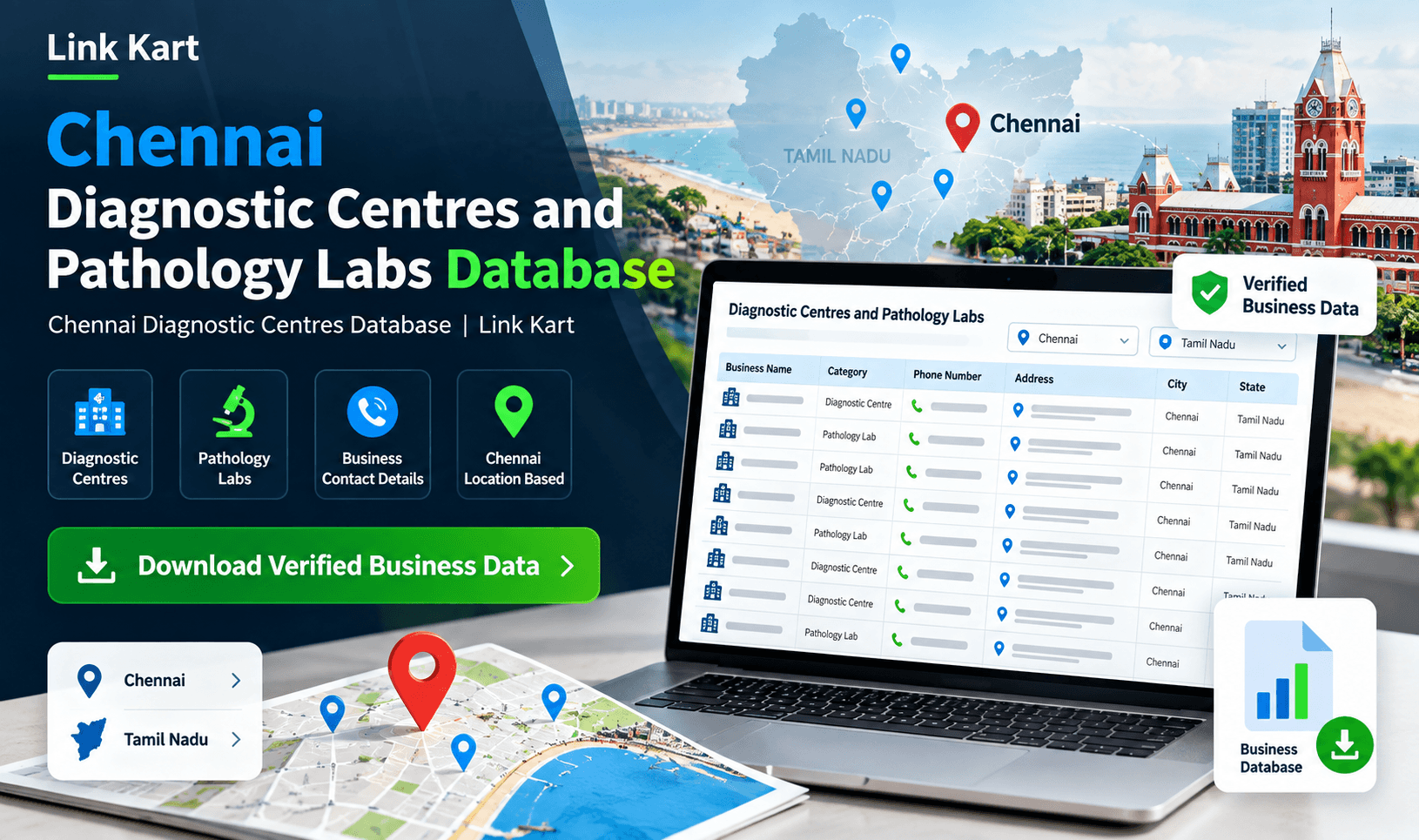 Chennai Diagnostic Centres Database | Link Kart