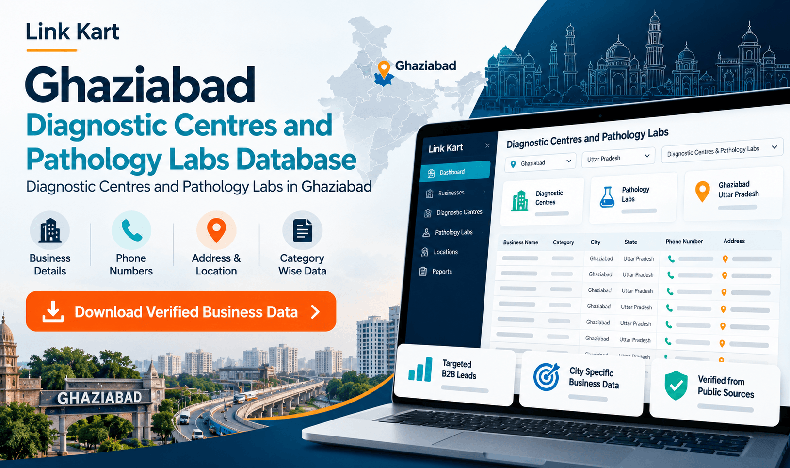 Diagnostic Centres Database Ghaziabad | Link Kart