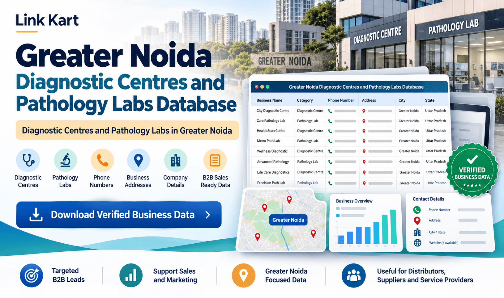 Diagnostic Centres Database Greater Noida | Link Kart