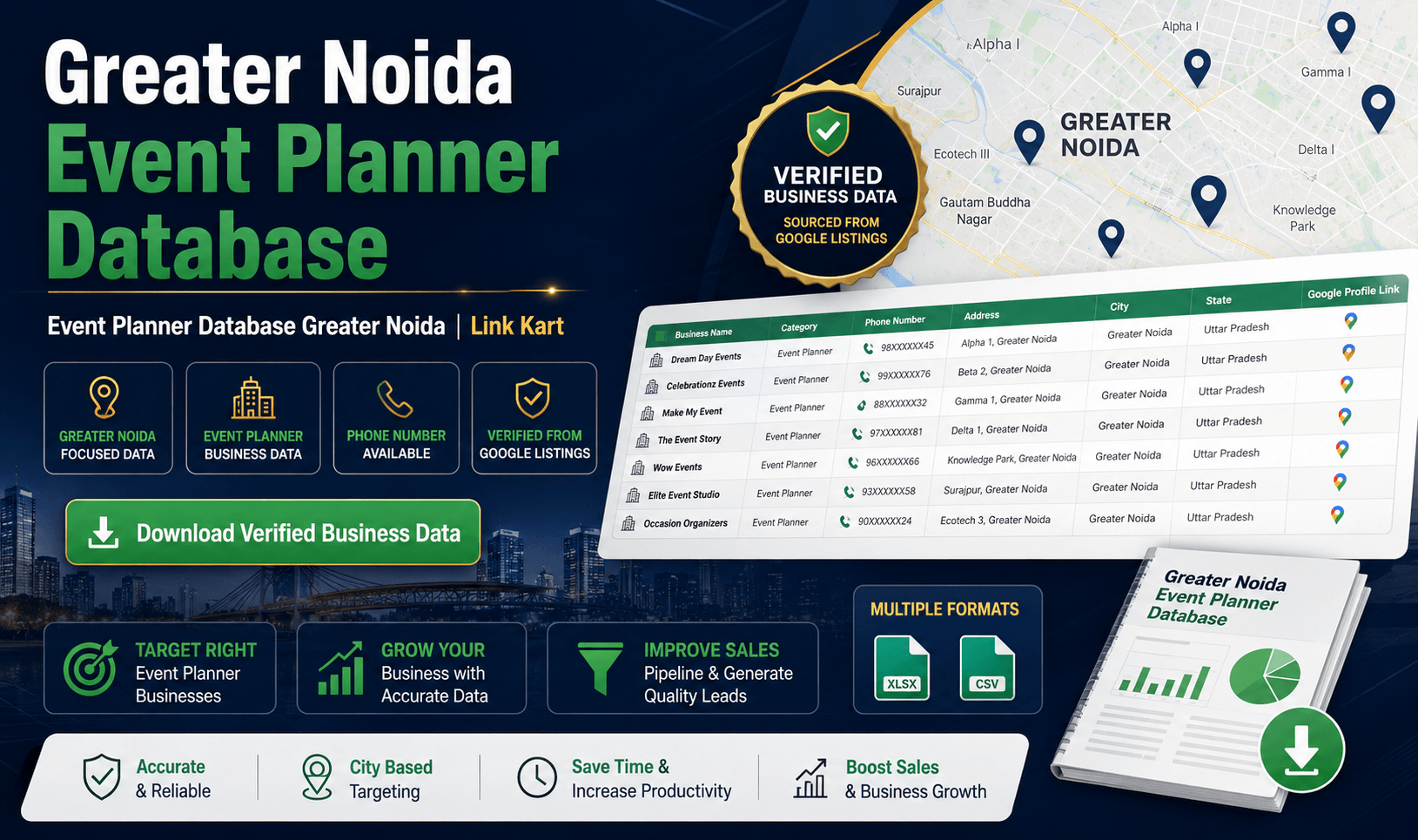 Event Planner Database Greater Noida | Link Kart
