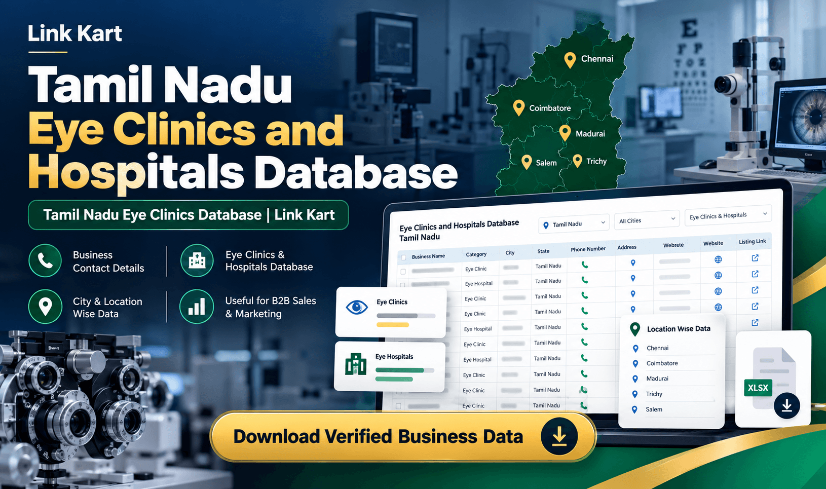 Tamil Nadu Eye Clinics Database | Link Kart
