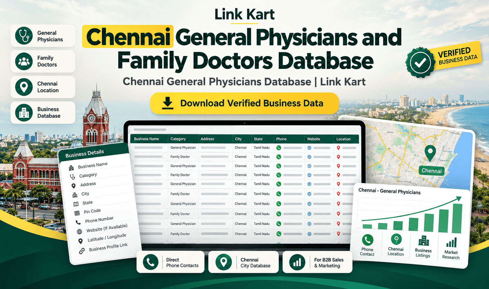 Chennai General Physicians Database | Link Kart