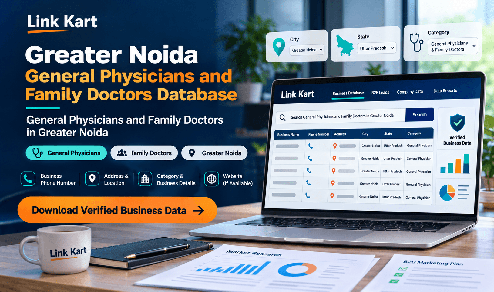 General Physicians Database Greater Noida | Link Kart