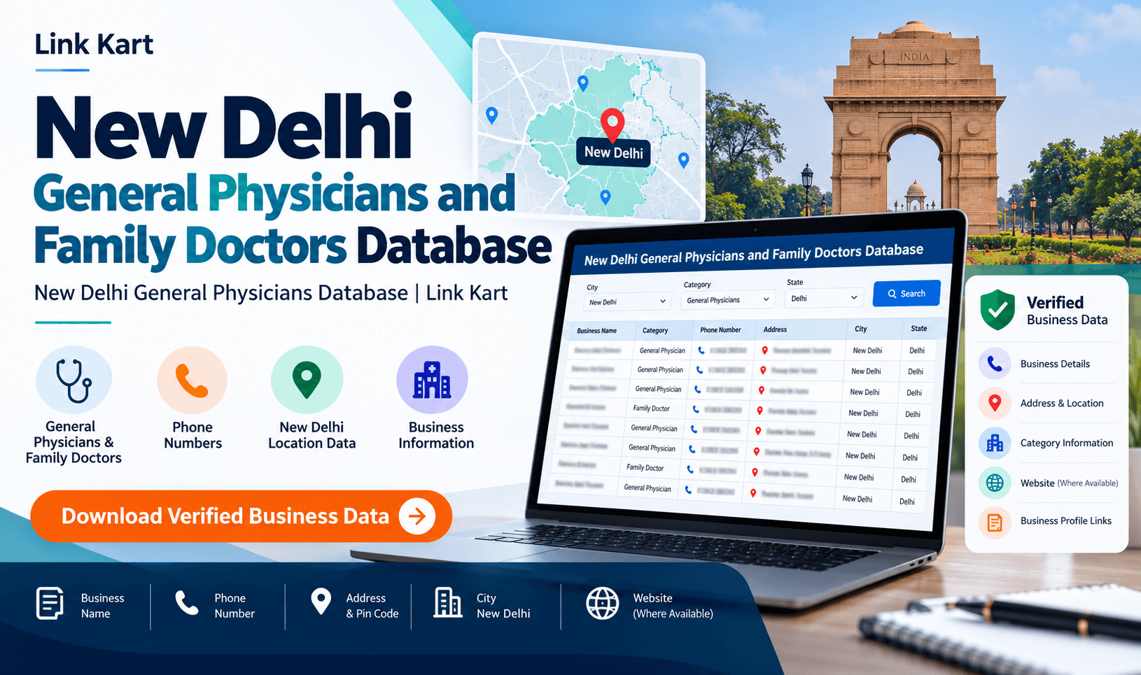 New Delhi General Physicians Database | Link Kart