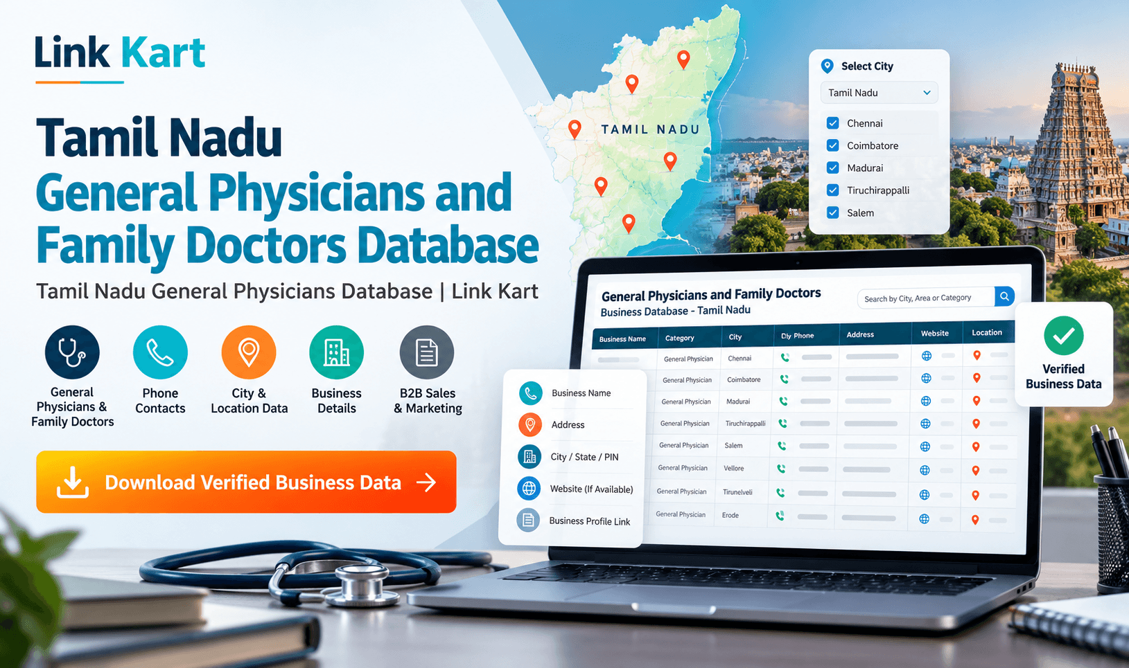Tamil Nadu General Physicians Database | Link Kart