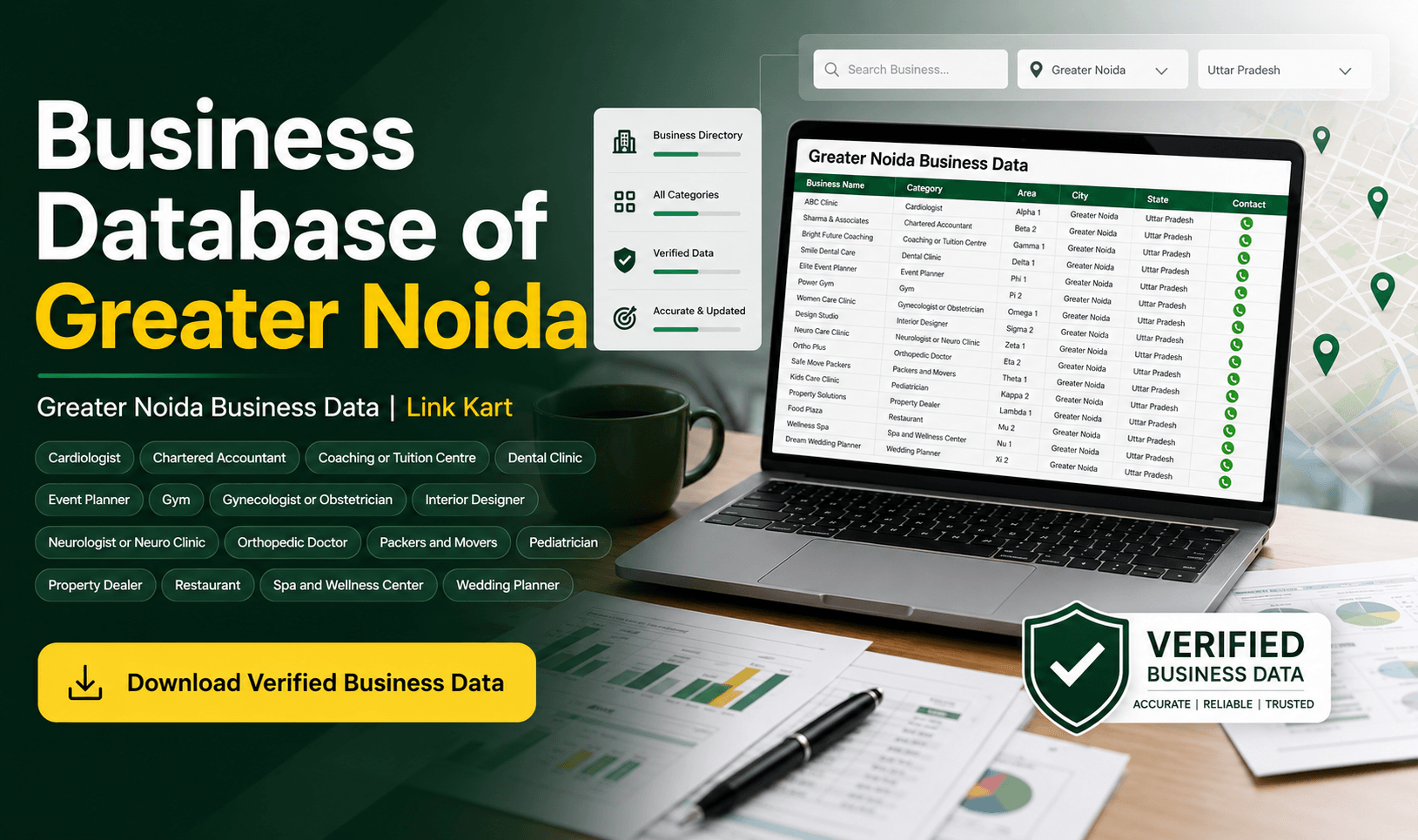 Greater Noida Business Data | Link Kart