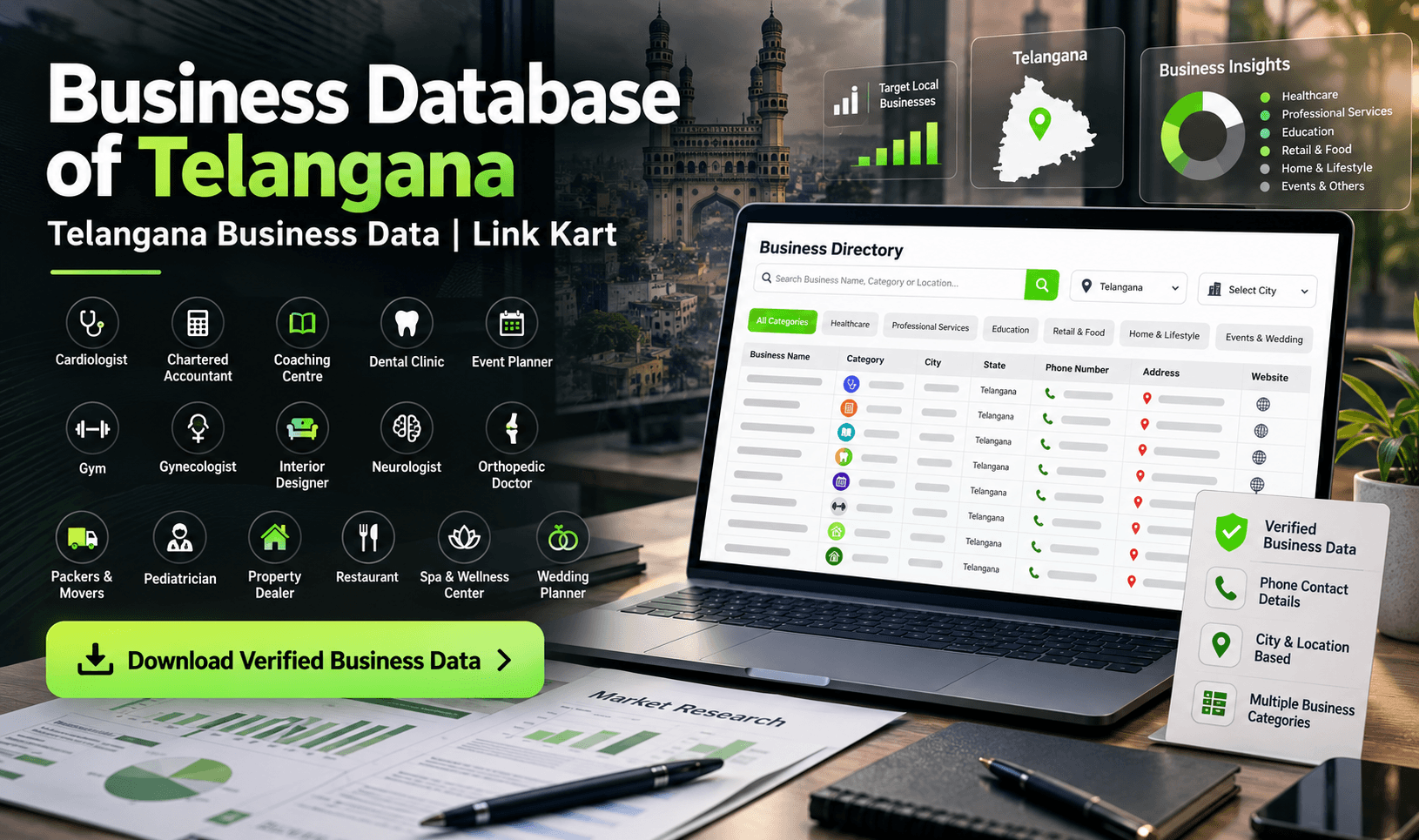 All Business Data in Telangana