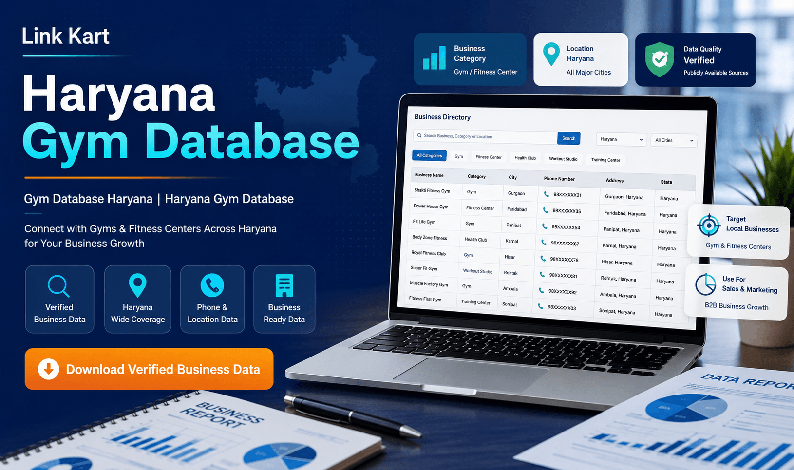Gym Database Haryana | Haryana Gym Database