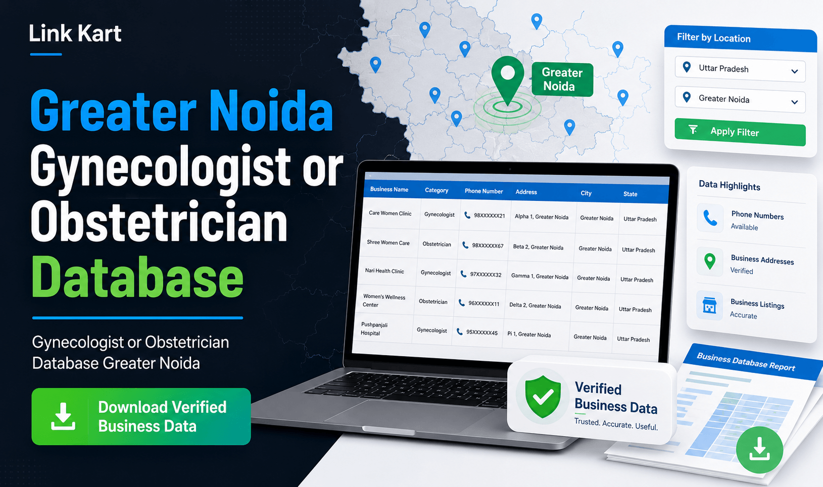 Gynecologist or Obstetrician Database Greater Noida