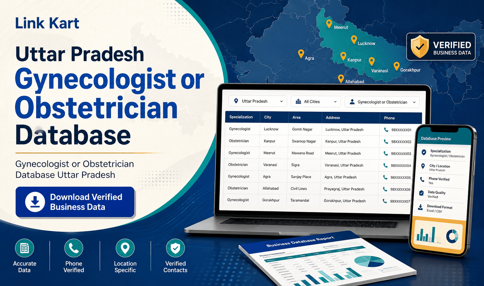 Gynecologist or Obstetrician Database Uttar Pradesh