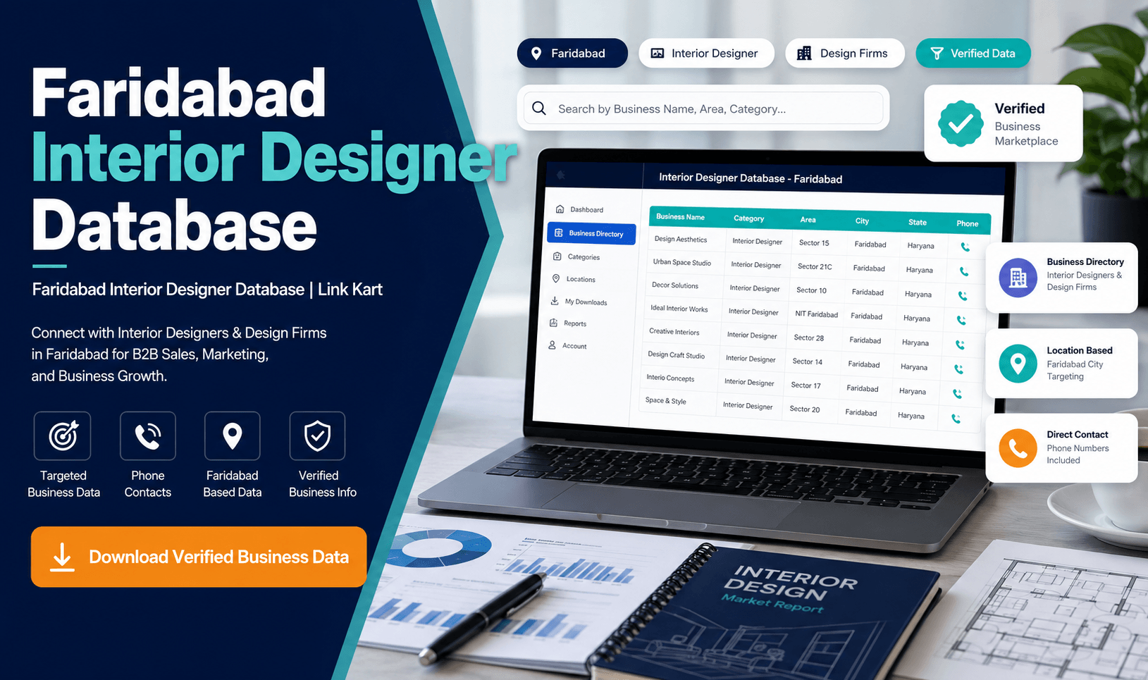 Faridabad Interior Designer Database | Link Kart