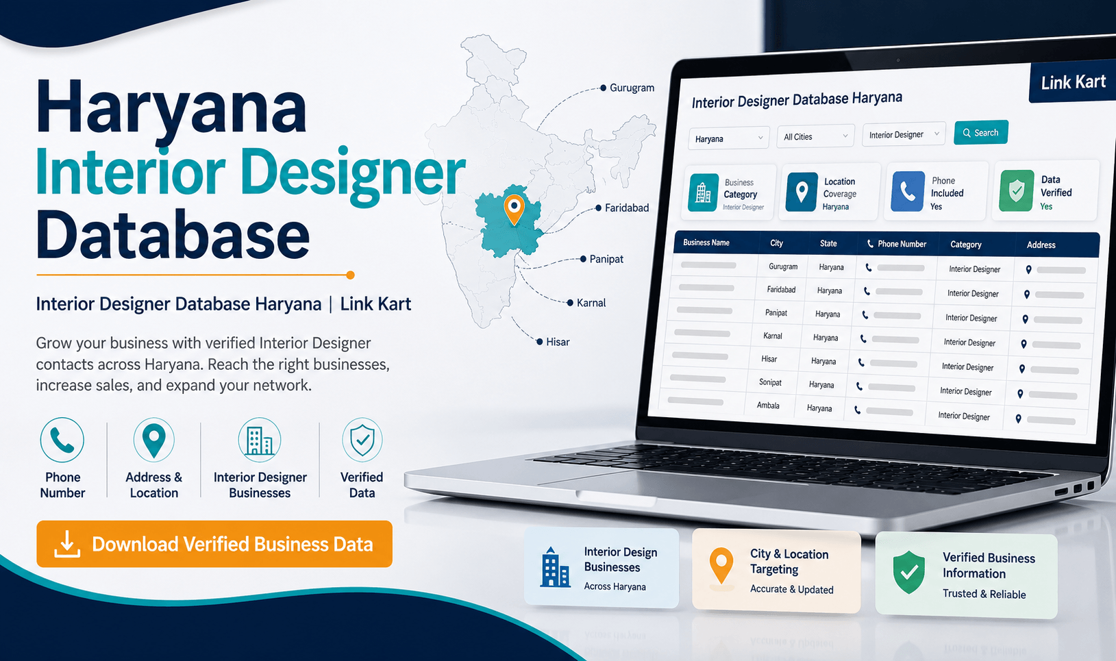 Interior Designer Database Haryana | Link Kart