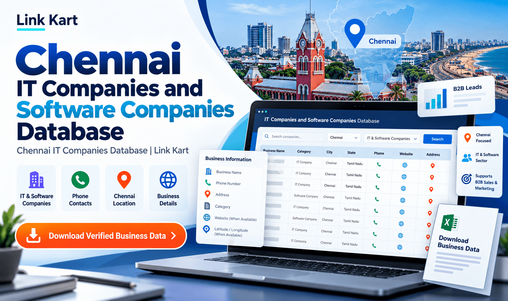 Chennai IT Companies Database | Link Kart