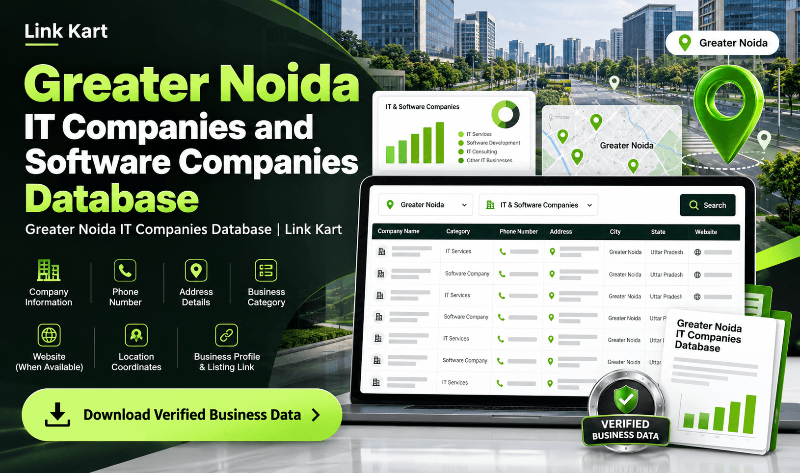 Greater Noida IT Companies Database | Link Kart