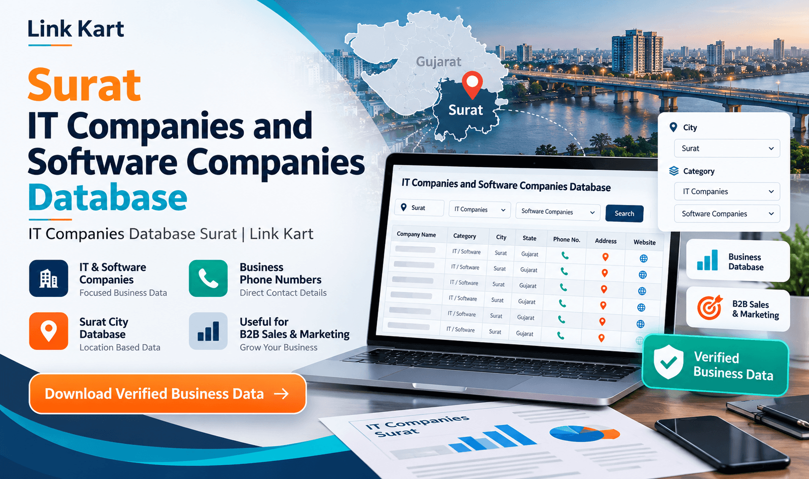 IT Companies Database Surat | Link Kart