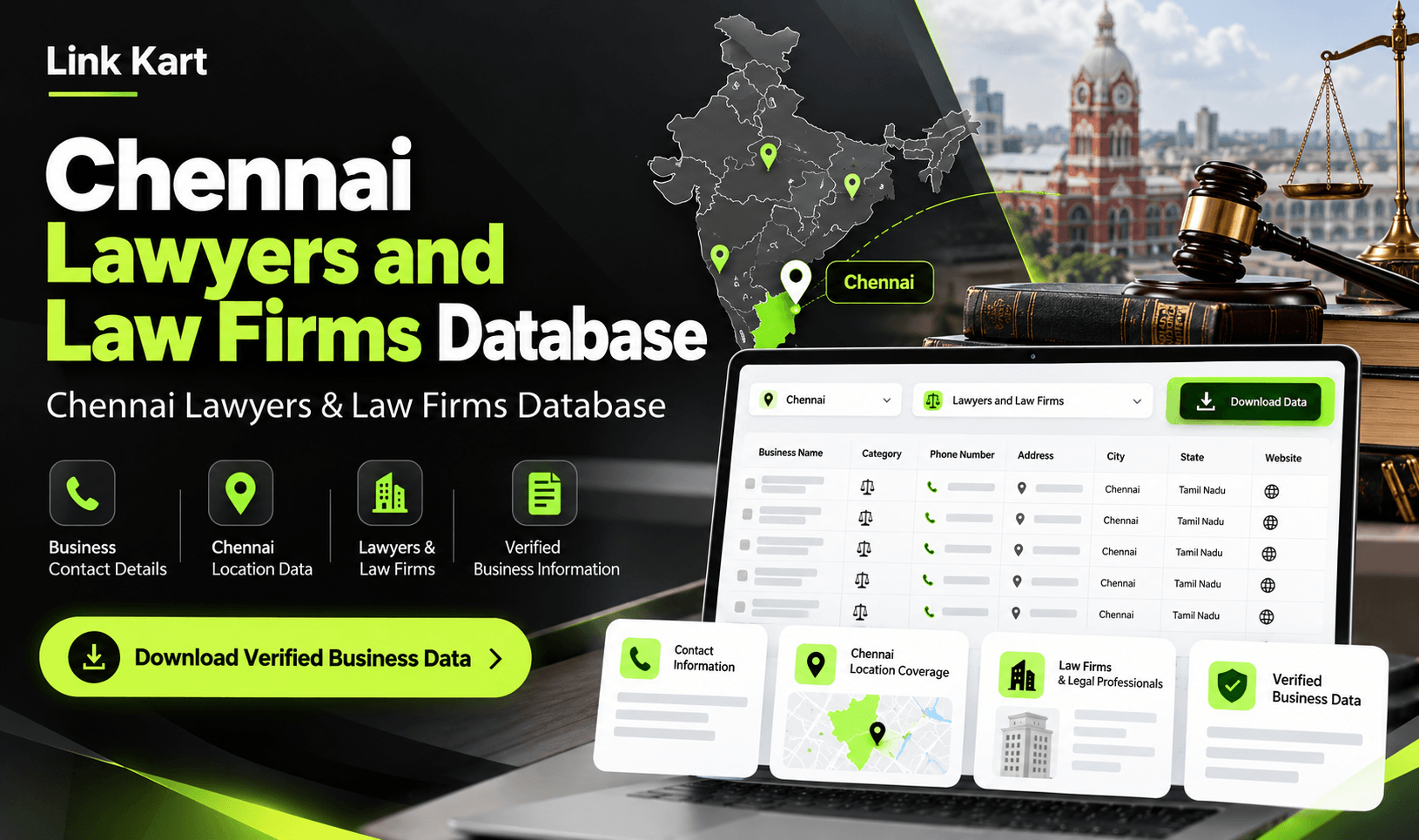 Chennai Lawyers & Law Firms Database