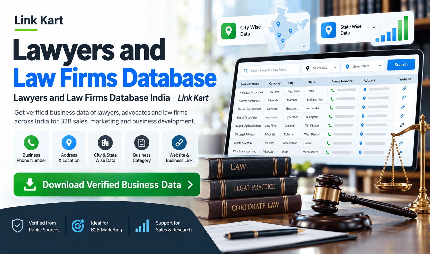 Lawyers and Law Firms Database India | Link Kart