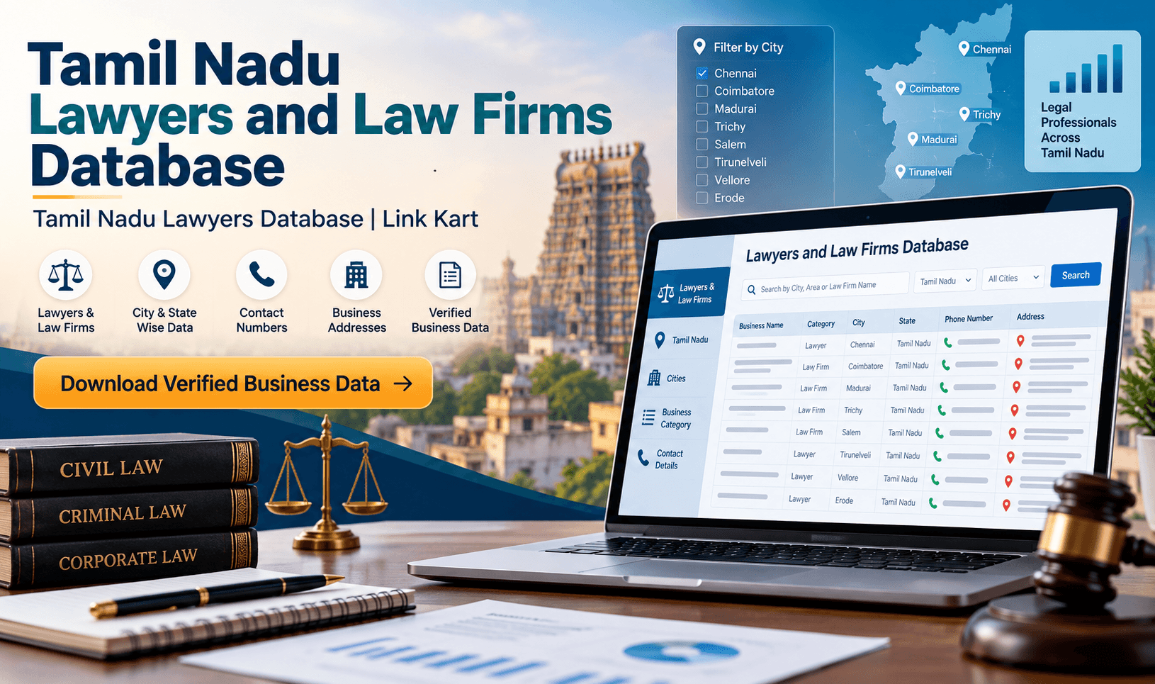 Tamil Nadu Lawyers Database | Link Kart