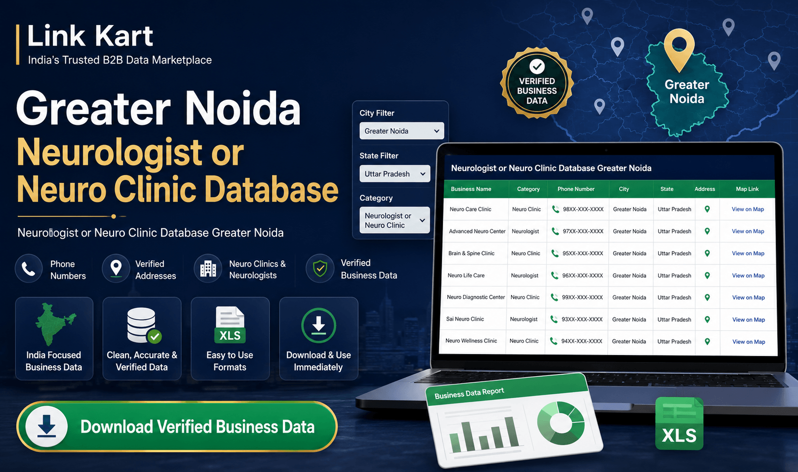 Neurologist or Neuro Clinic Database Greater Noida