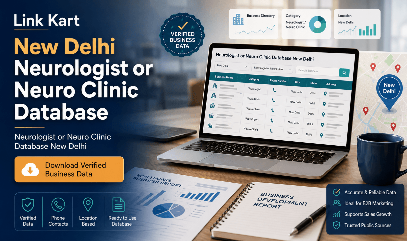Neurologist or Neuro Clinic Database New Delhi