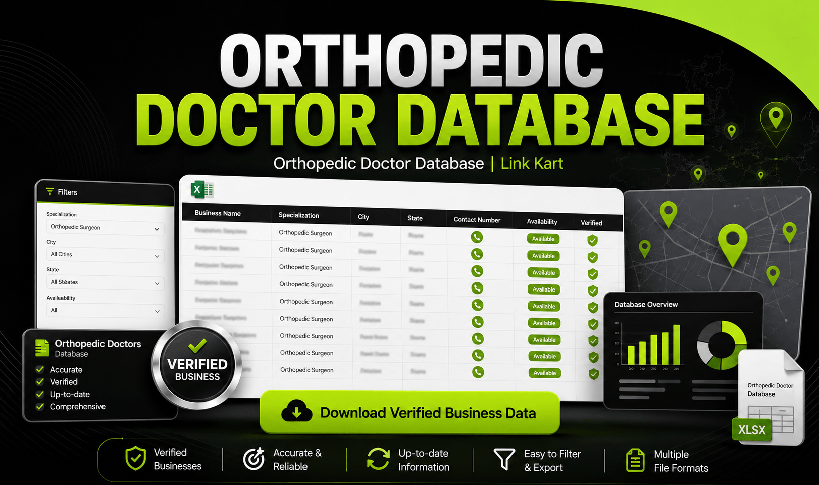 Orthopedic Doctor Database | Link Kart