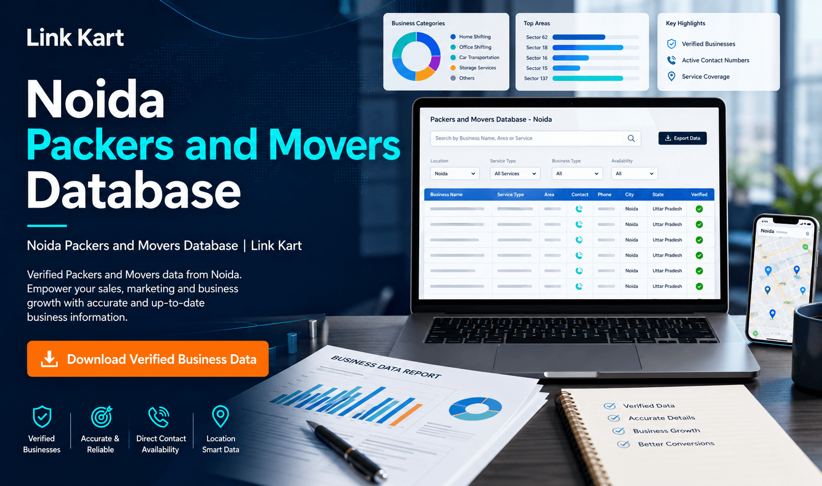 Noida Packers and Movers Database | Link Kart
