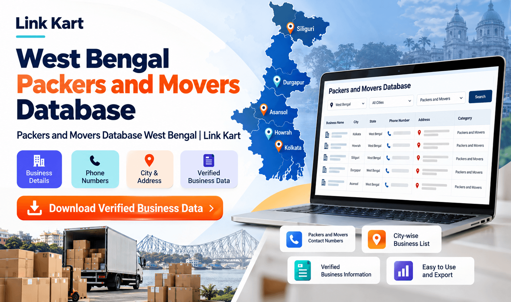Packers and Movers in West Bengal
