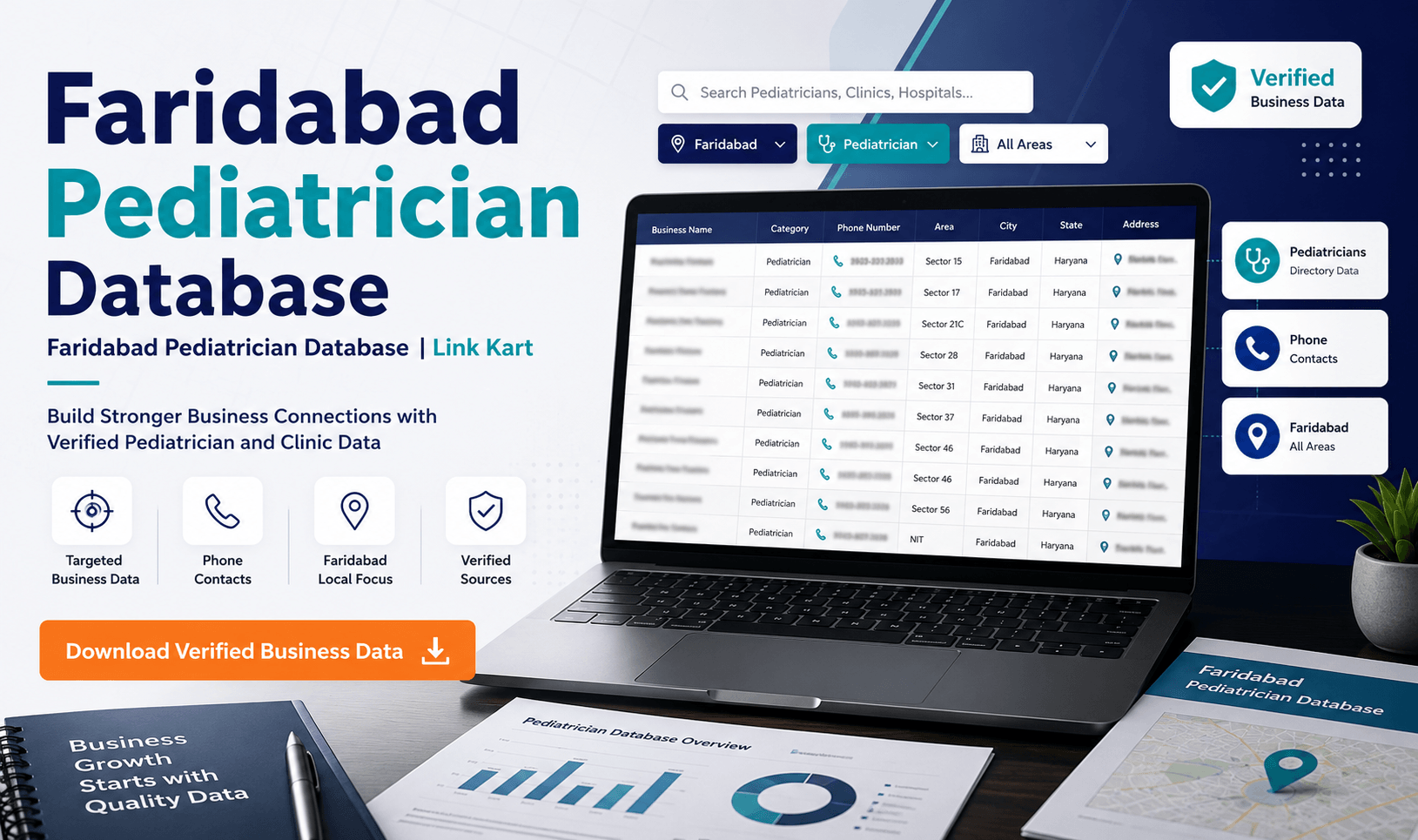 Faridabad Pediatrician Database | Link Kart