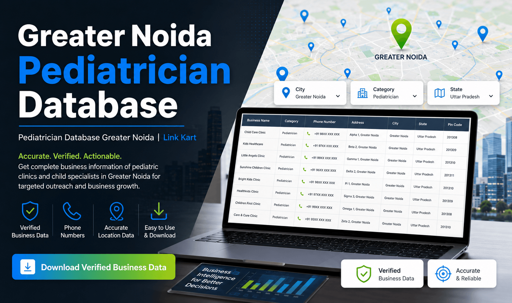 Pediatrician Database Greater Noida | Link Kart