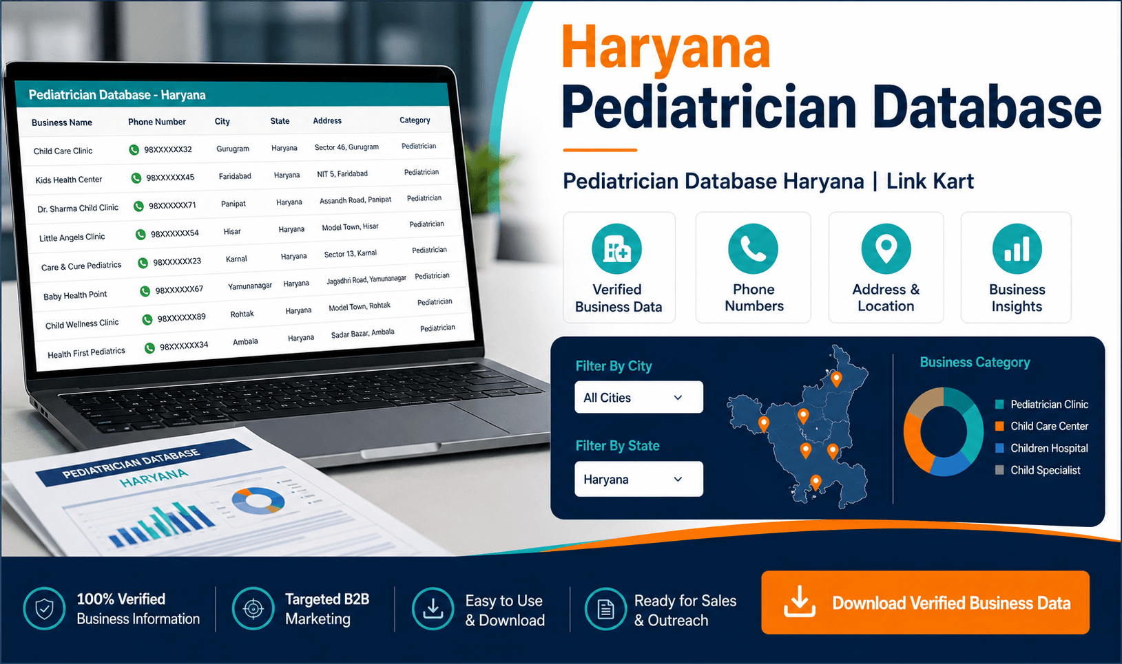 Pediatrician Database Haryana | Link Kart