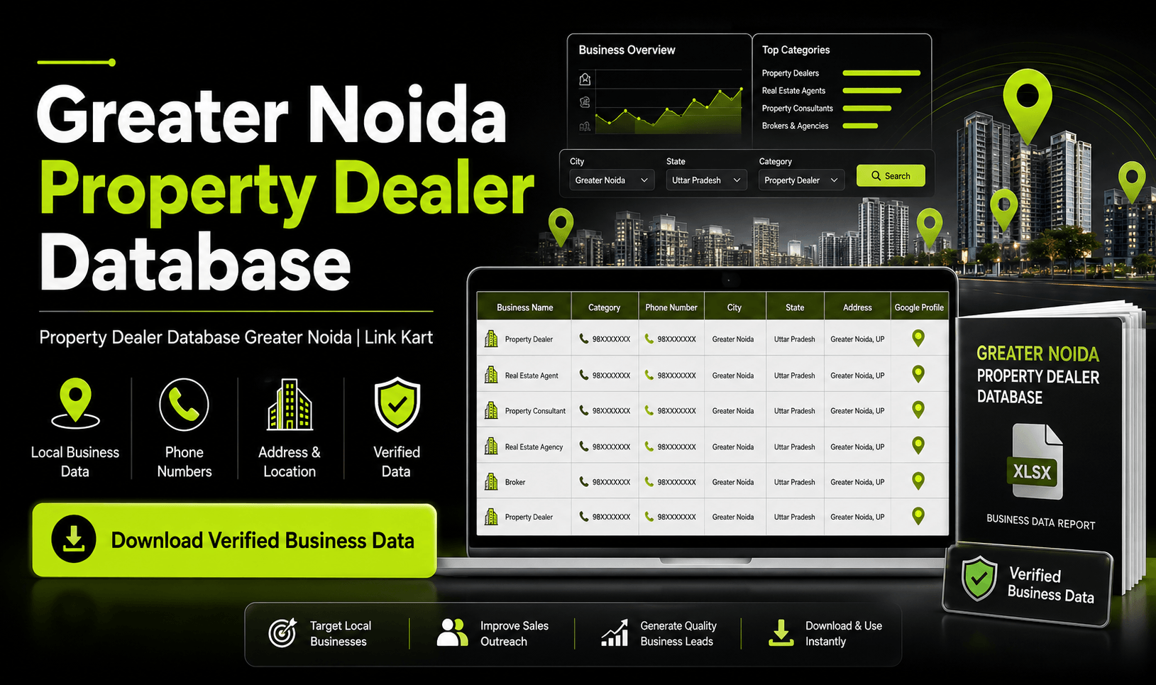 Property Dealer Database Greater Noida | Link Kart
