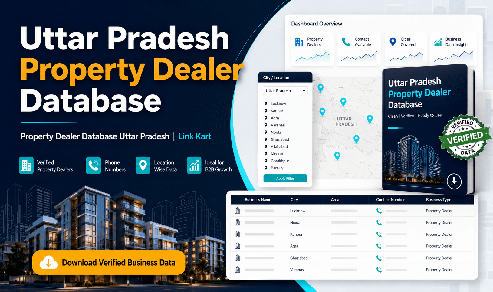 Property Dealer Database Uttar Pradesh | Link Kart