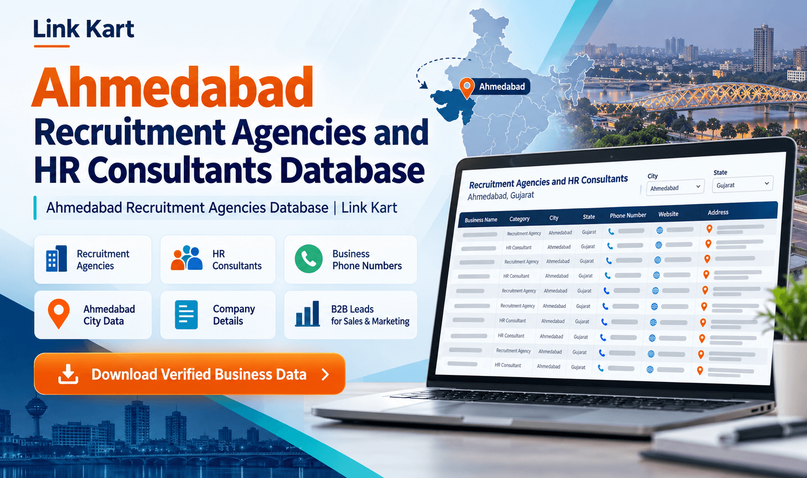 Ahmedabad Recruitment Agencies Database | Link Kart