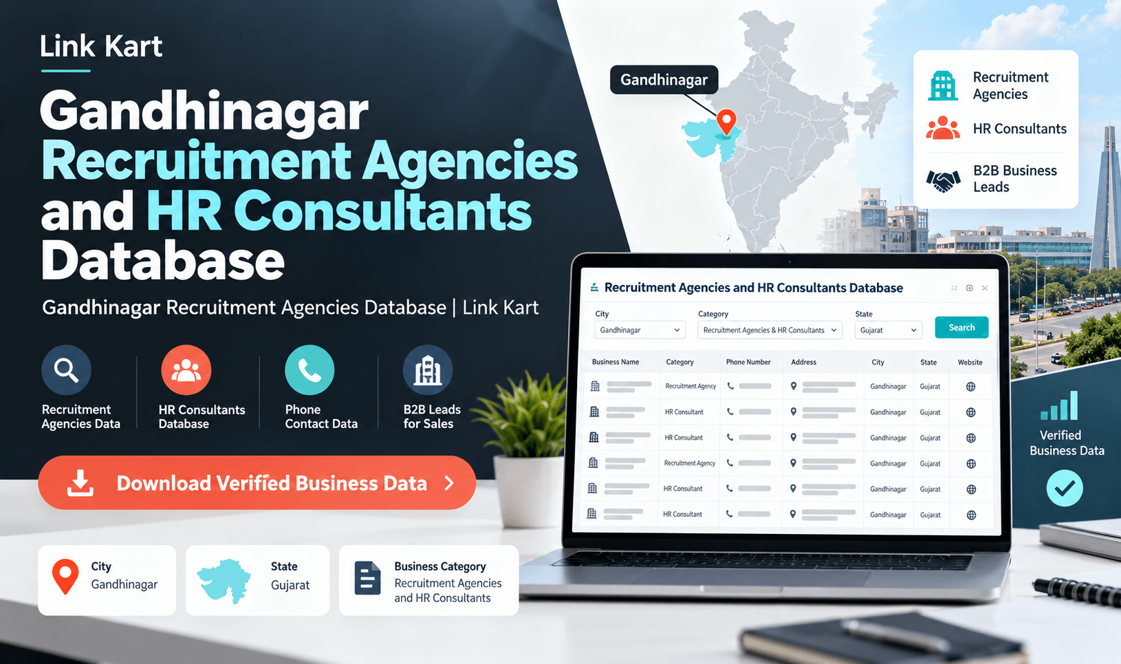 Gandhinagar Recruitment Agencies Database | Link Kart