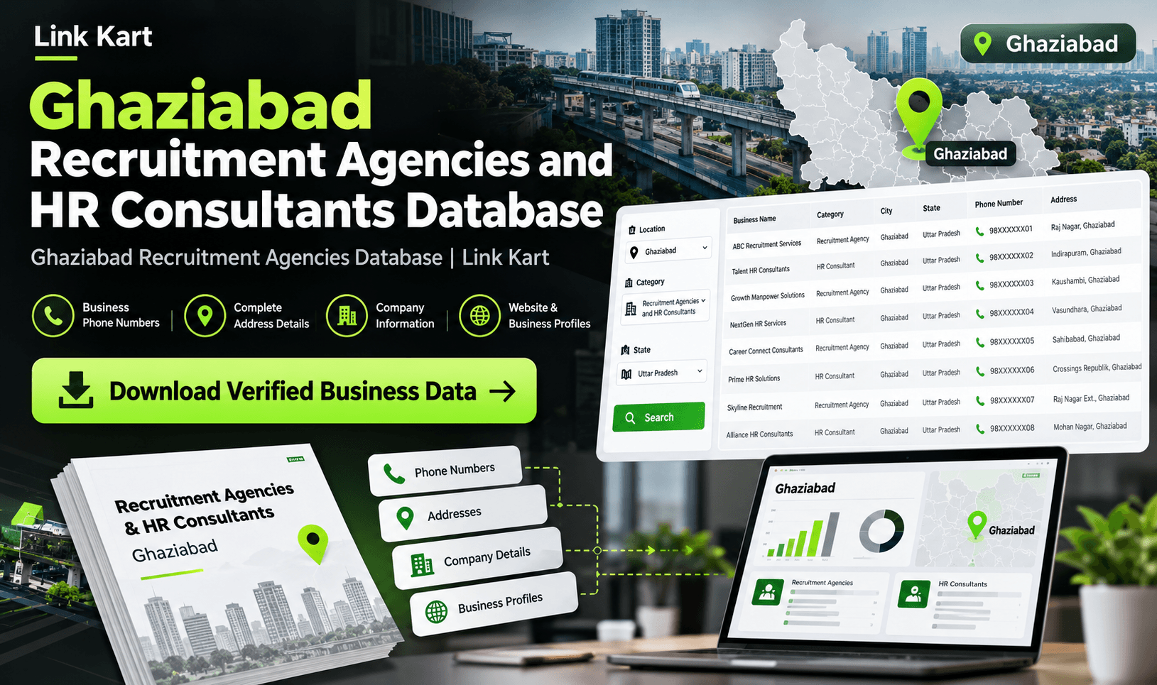 Ghaziabad Recruitment Agencies Database | Link Kart