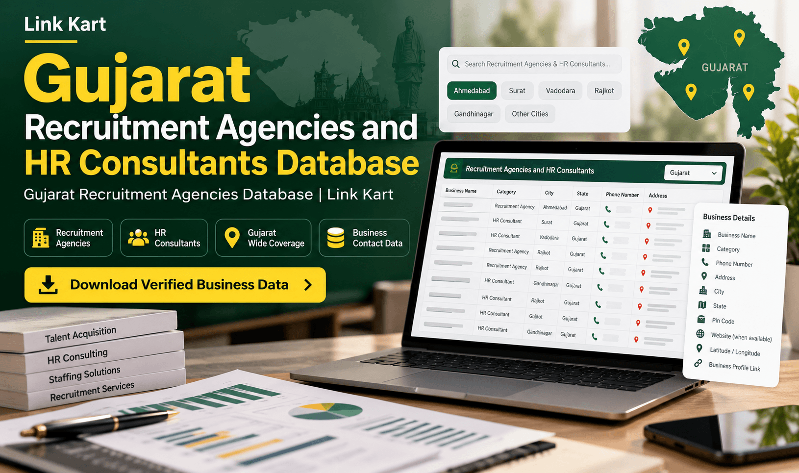 Gujarat Recruitment Agencies Database | Link Kart