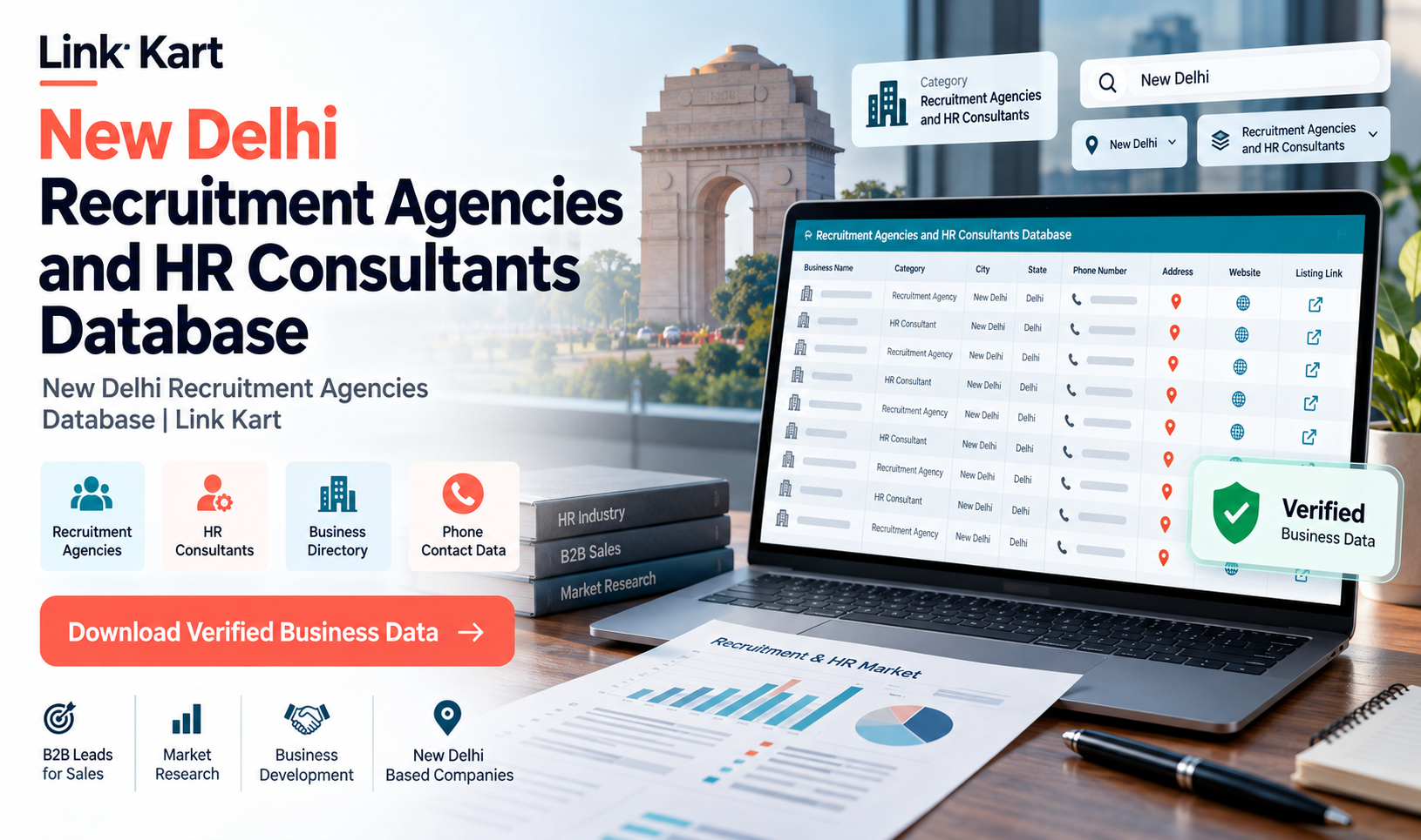 New Delhi Recruitment Agencies Database | Link Kart