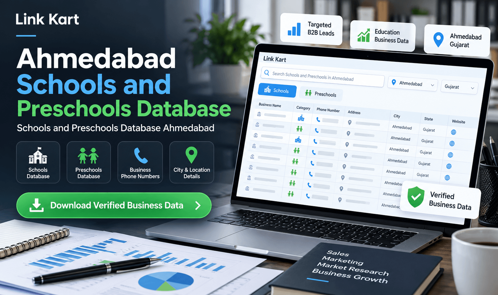 Schools and Preschools Database Ahmedabad