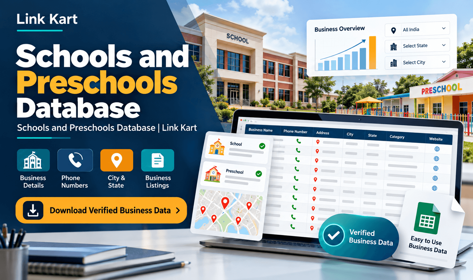 Schools and Preschools Database | Link Kart