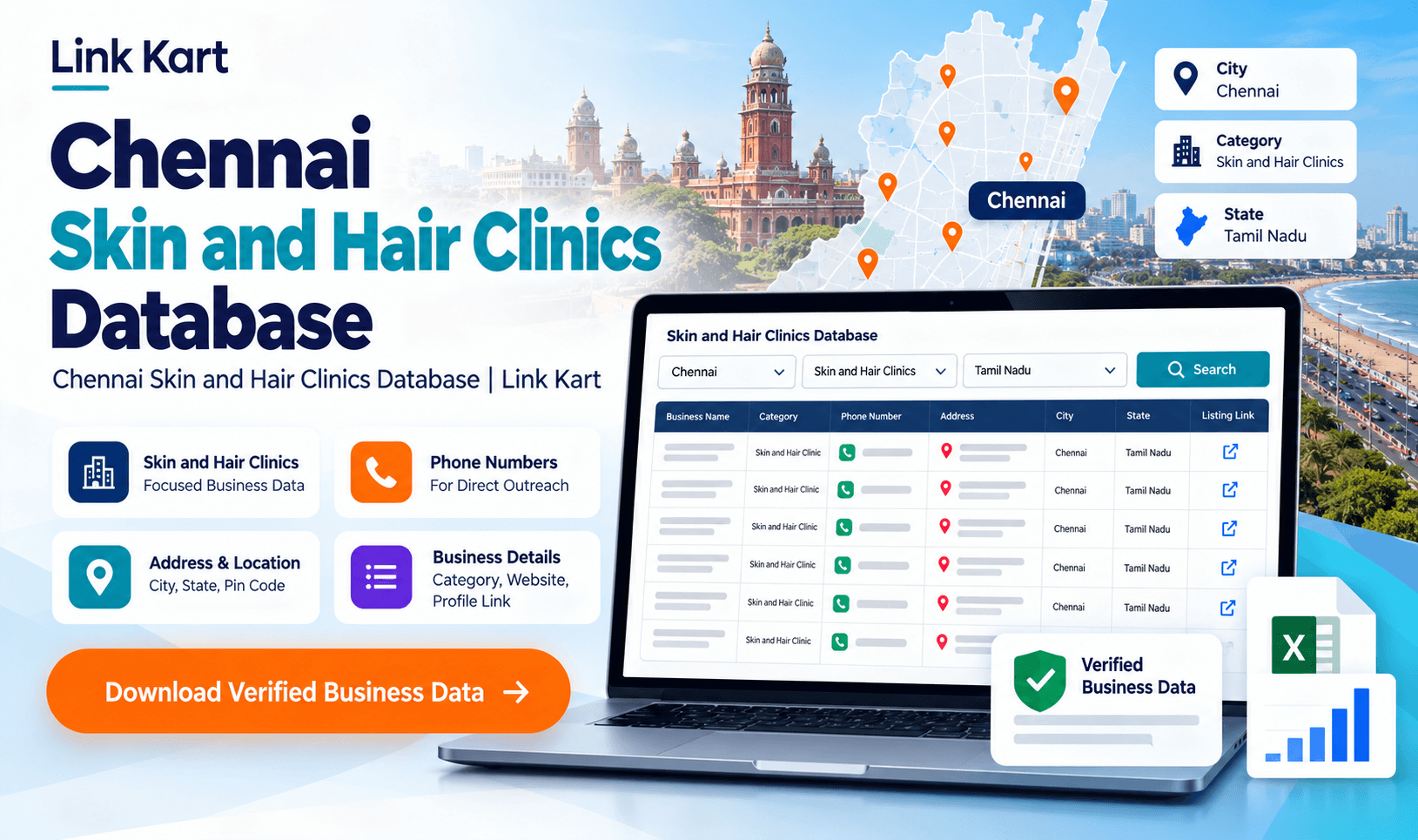 Chennai Skin and Hair Clinics Database | Link Kart