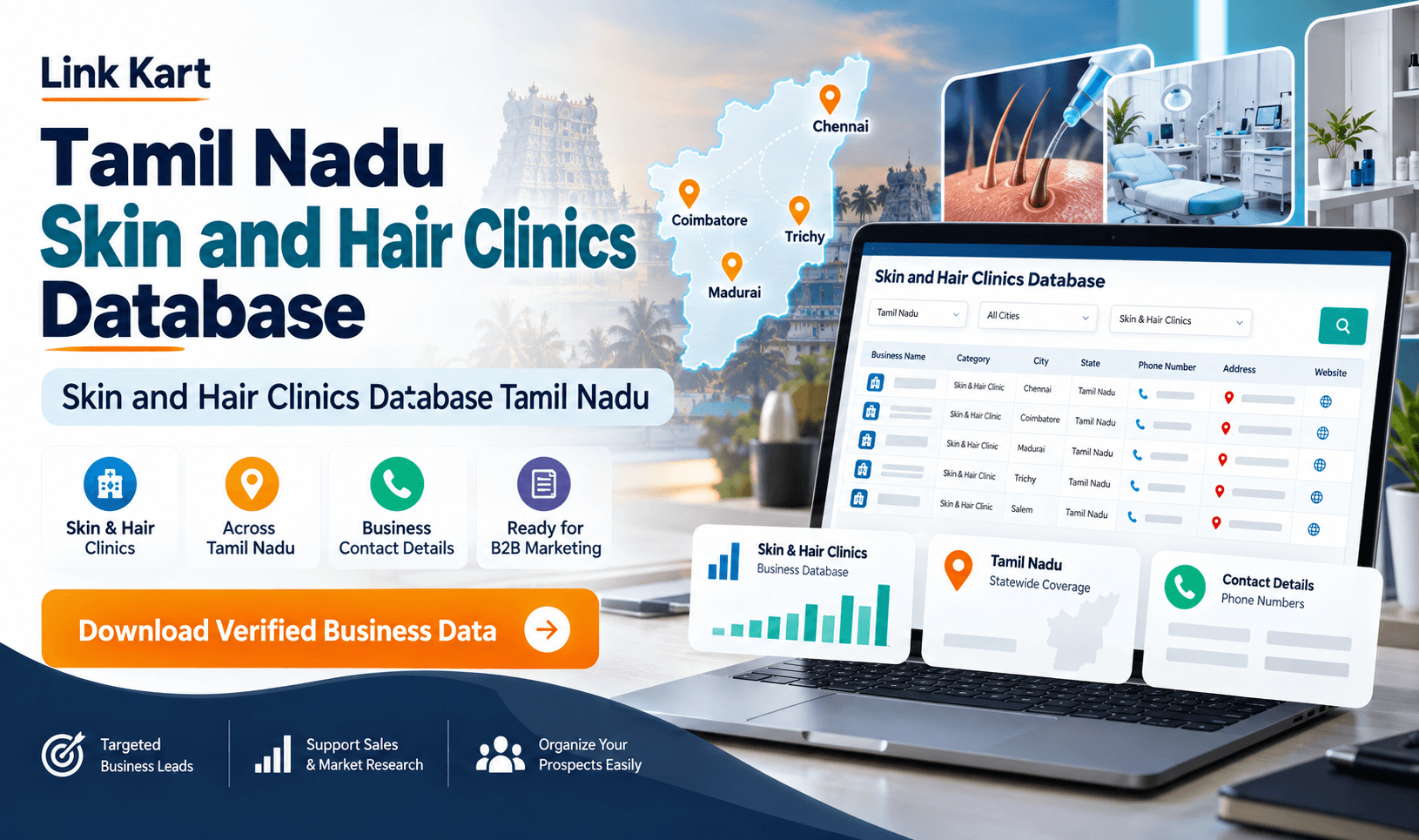 Skin and Hair Clinics Database Tamil Nadu