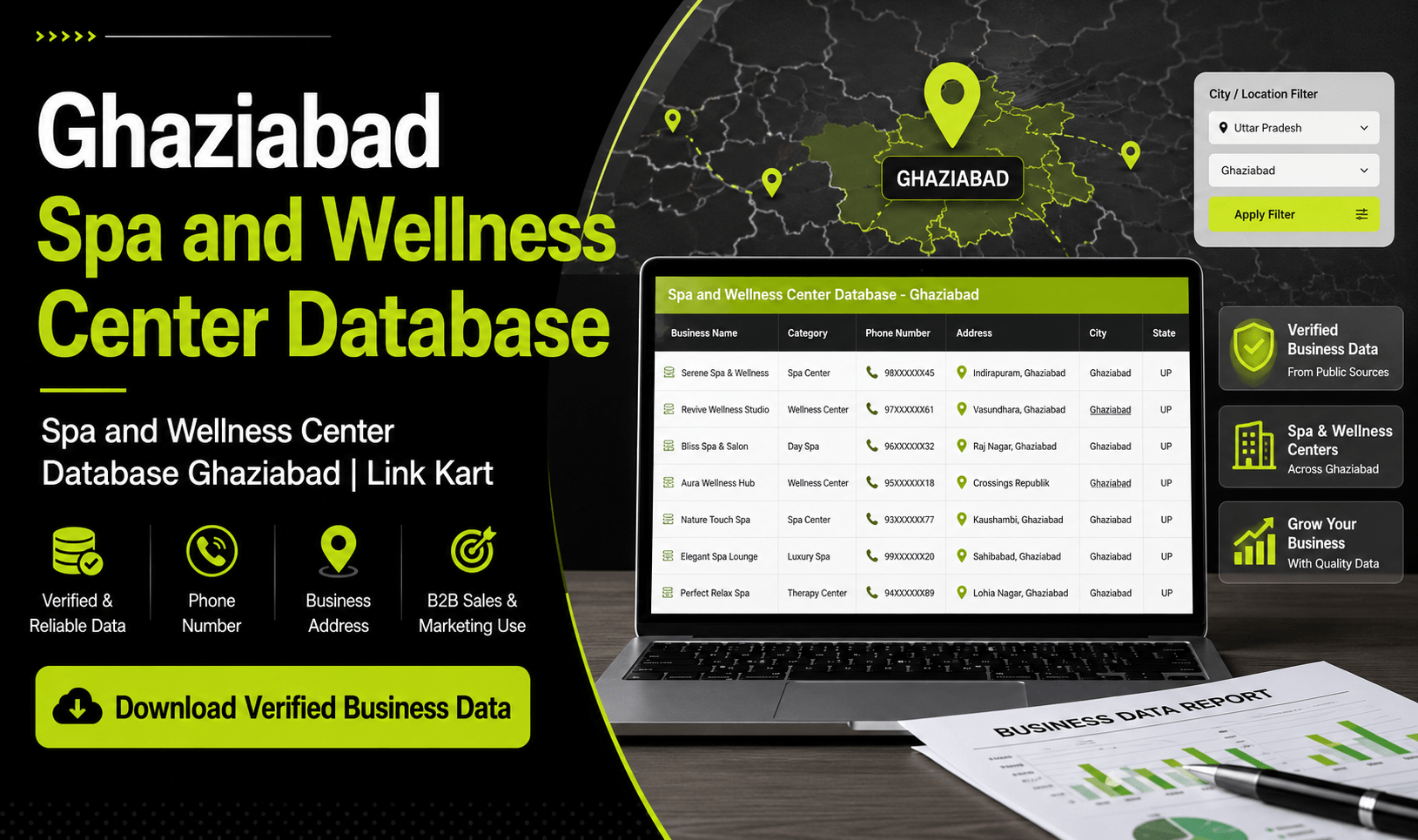Spa and Wellness Center Database Ghaziabad | Link Kart