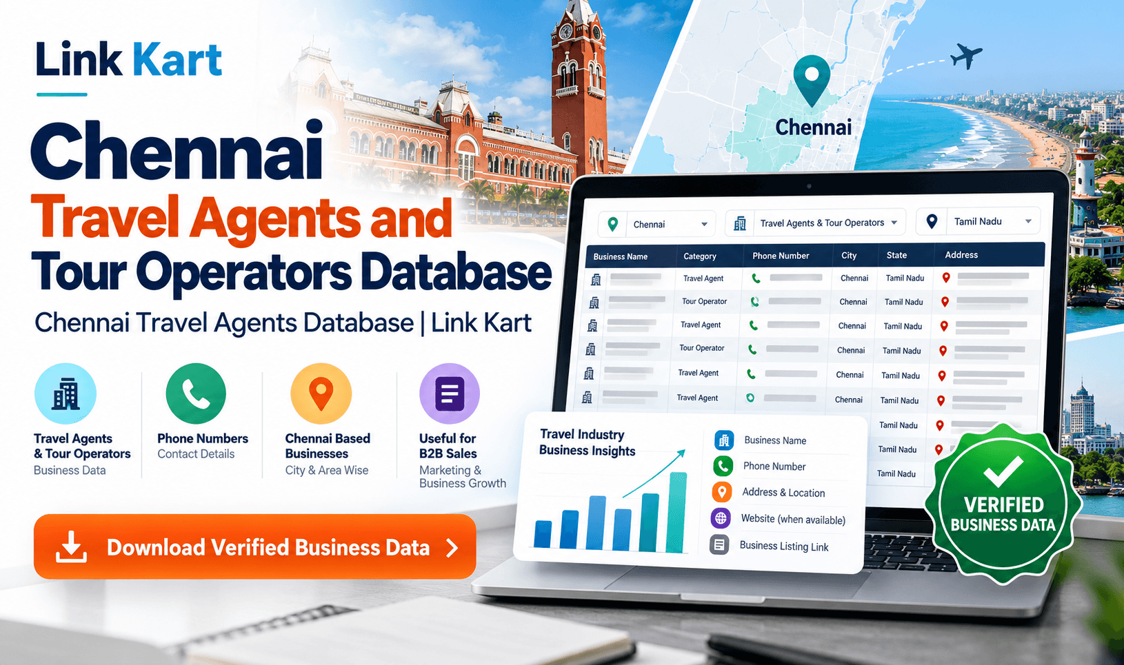 Chennai Travel Agents Database | Link Kart